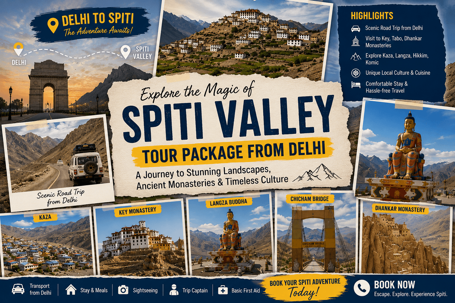 Spiti Valley (From Delhi) Tour Package tour package
