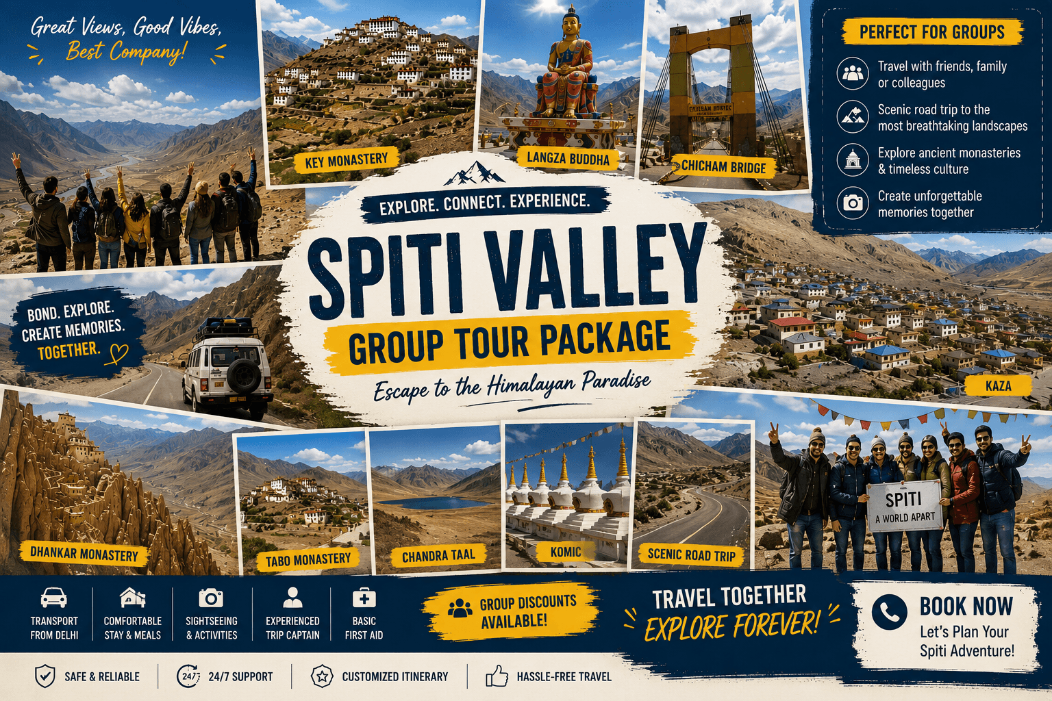Majestic Spiti Valley Group Tour Package tour package